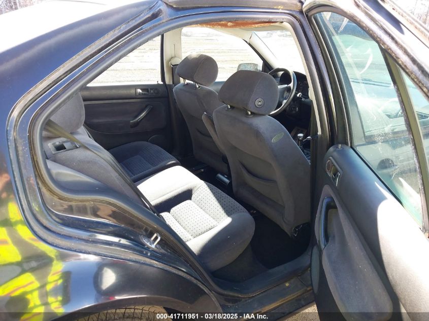 1999 Volkswagen Jetta Gls VIN: 3VWSC29M6XM060760 Lot: 41711951