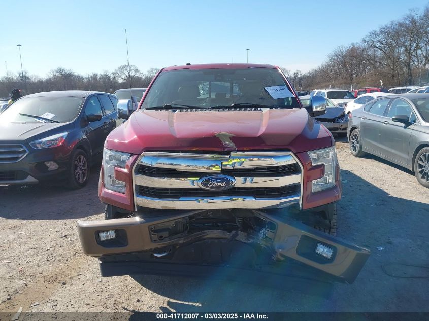 2017 Ford F-150 Lariat VIN: 1FTEW1EG7HKC80452 Lot: 41712007