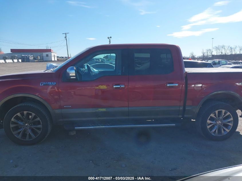 2017 Ford F-150 Lariat VIN: 1FTEW1EG7HKC80452 Lot: 41712007