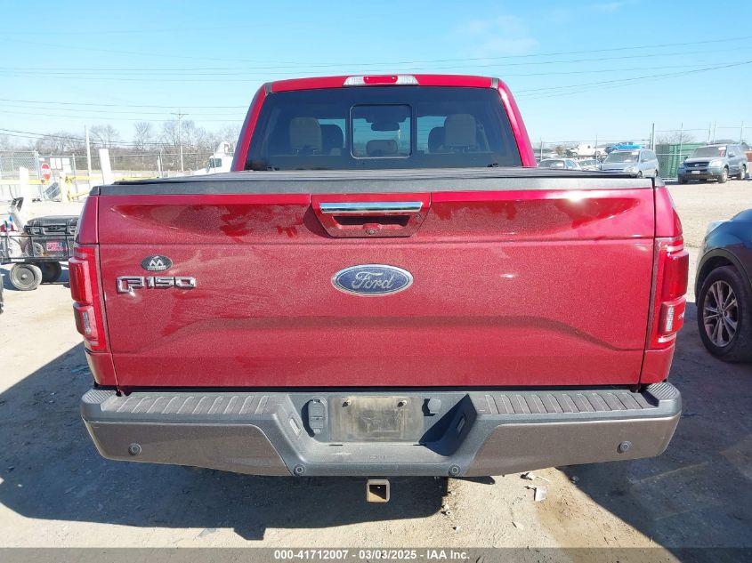 2017 Ford F-150 Lariat VIN: 1FTEW1EG7HKC80452 Lot: 41712007