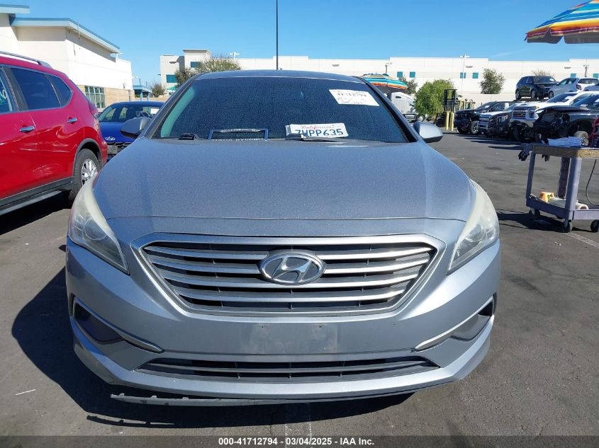 2017 Hyundai Sonata Se VIN: 5NPE24AF1HH559548 Lot: 41712794