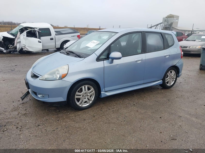 2008 HONDA FIT VIN: JHMGD38618S003436