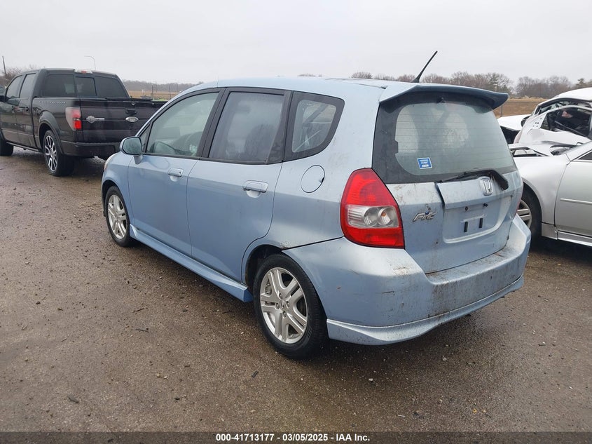2008 HONDA FIT VIN: JHMGD38618S003436