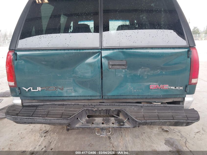 1996 GMC Yukon VIN: 1GKEK13R9TJ753626 Lot: 41713456