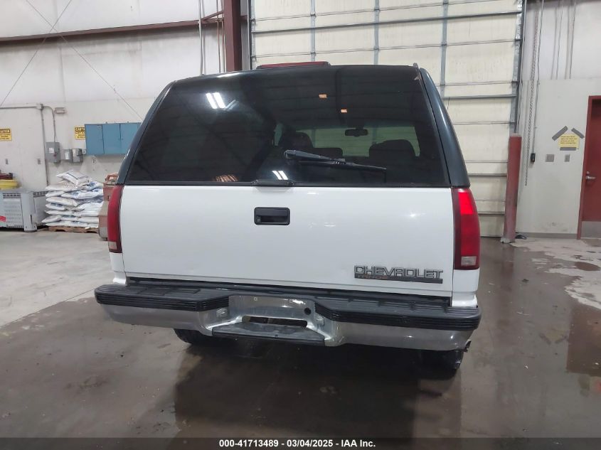 1996 Chevrolet Tahoe K1500 VIN: 1GNEK13R5TJ341299 Lot: 41713489