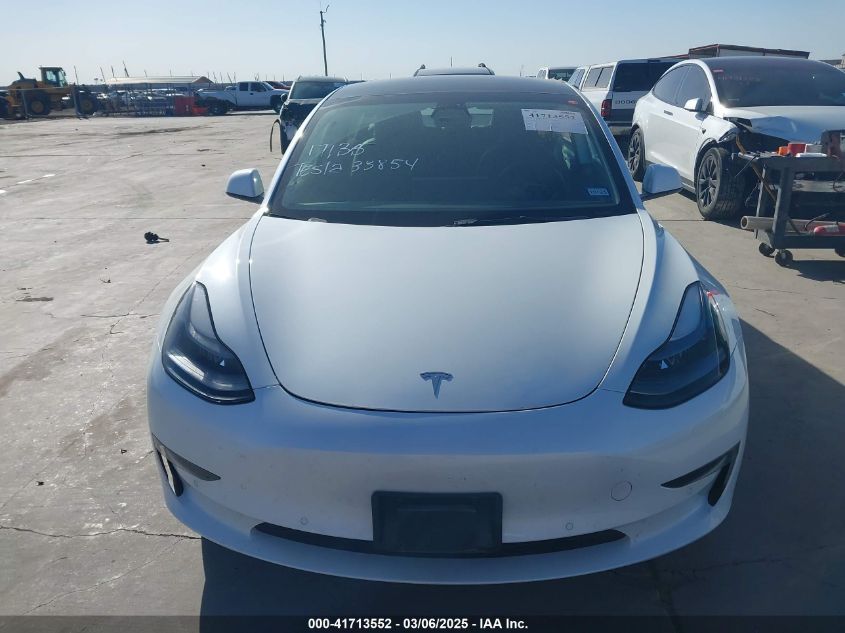 2022 Tesla Model 3 Rear-Wheel Drive VIN: 5YJ3E1EAXNF338584 Lot: 41713552