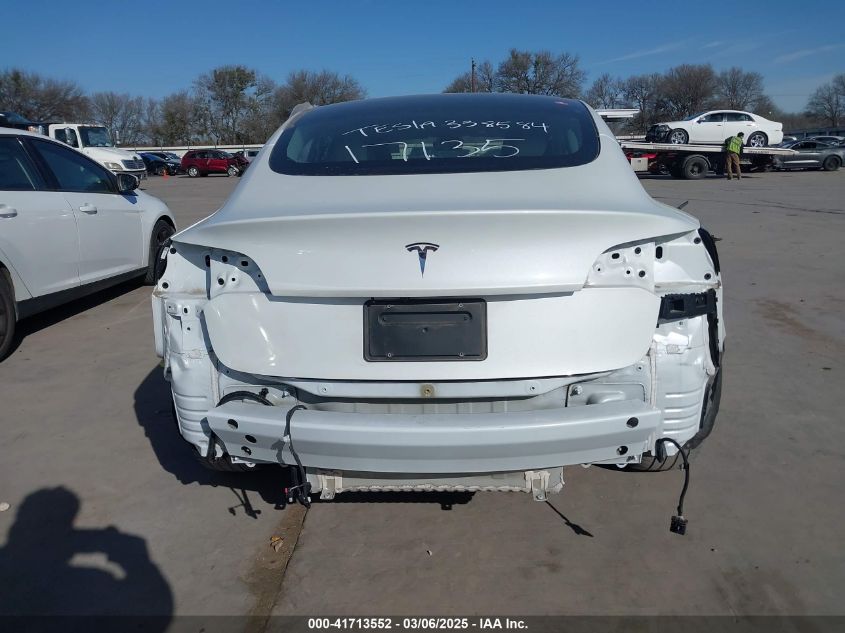 2022 Tesla Model 3 Rear-Wheel Drive VIN: 5YJ3E1EAXNF338584 Lot: 41713552