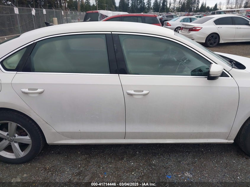 2013 VOLKSWAGEN PASSAT VIN: 1VWBH7A32DC011358