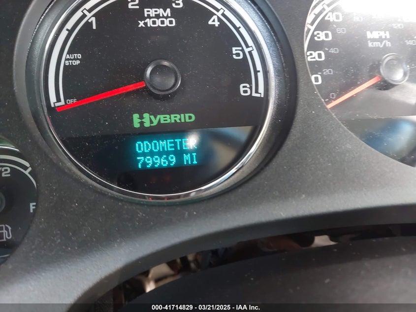 2011 CHEVROLET TAHOE HYBRID VIN: 1GNSKDFJ0BR326929