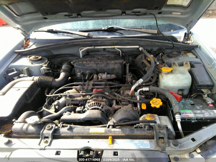 2004 Subaru Forester 2.5X VIN: JF1SG63674H760351 Lot: 41714968