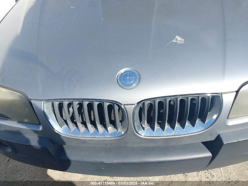 2005 BMW X3 3.0I VIN: WBXPA93435WD10880 Lot: 41715469