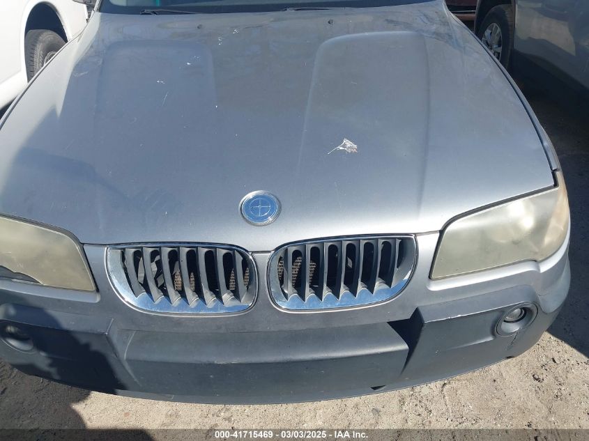 2005 BMW X3 3.0I VIN: WBXPA93435WD10880 Lot: 41715469