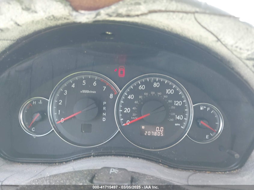 2008 SUBARU OUTBACK VIN: 4S4BP62CX87341175