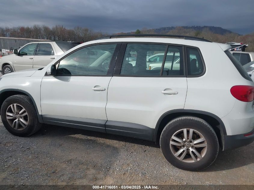 2016 VOLKSWAGEN TIGUAN S - WVGAV7AX9GW546891