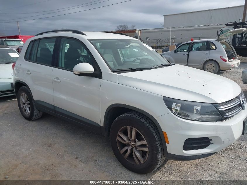 2016 VOLKSWAGEN TIGUAN S - WVGAV7AX9GW546891