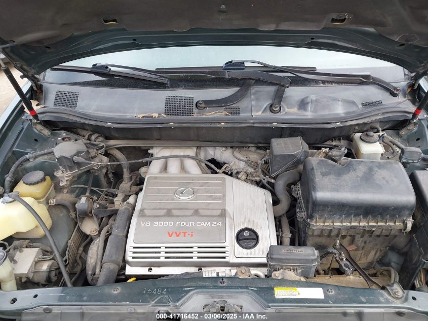 2000 Lexus Rx 300 VIN: JT6HF10U9Y0111367 Lot: 41716452