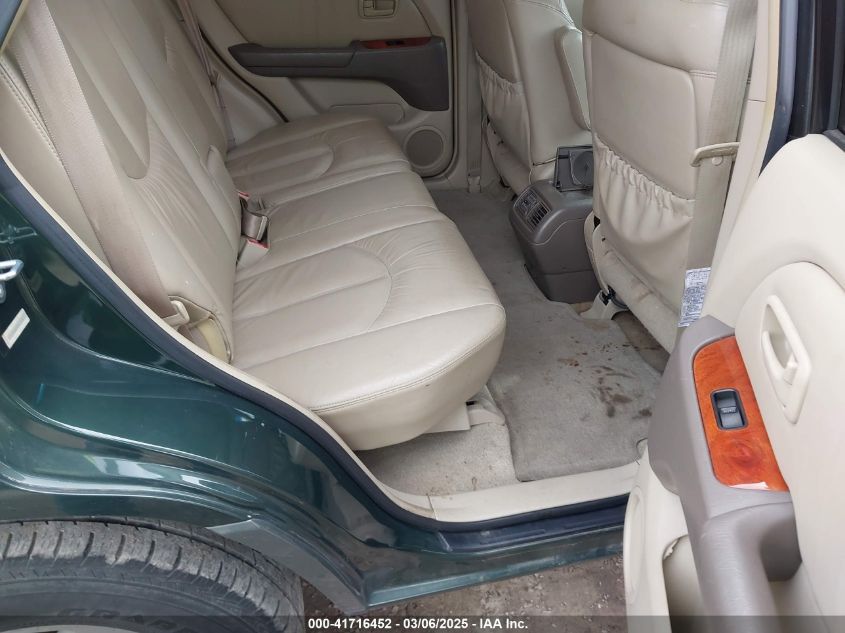 2000 Lexus Rx 300 VIN: JT6HF10U9Y0111367 Lot: 41716452