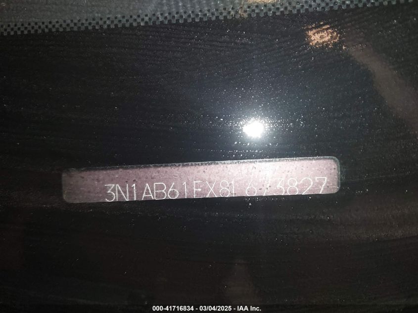 2008 Nissan Sentra 2.0S VIN: 3N1AB61EX8L673827 Lot: 41716834