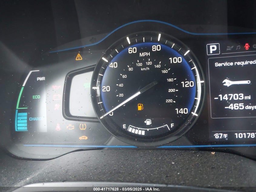 2019 HYUNDAI IONIQ HYBRID BLUE - KMHC65LC3KU118095