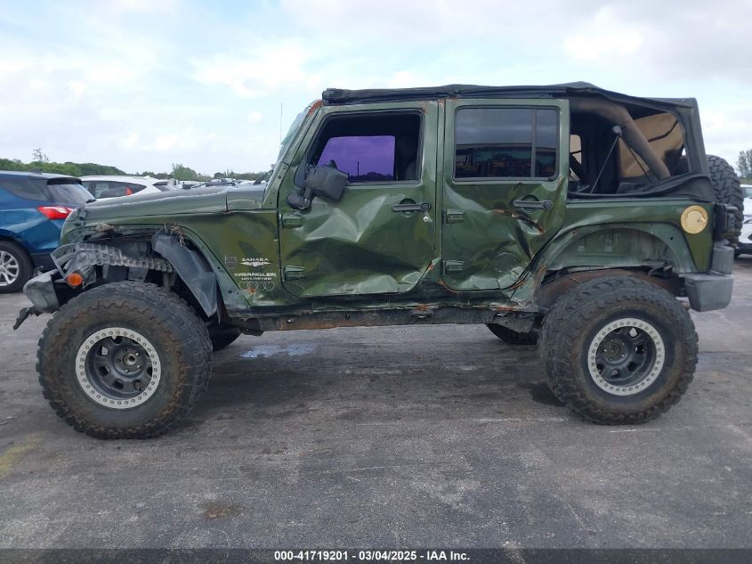 2007 Jeep Wrangler Unlimited Sahara VIN: 1J4GB59177L165421 Lot: 41719201