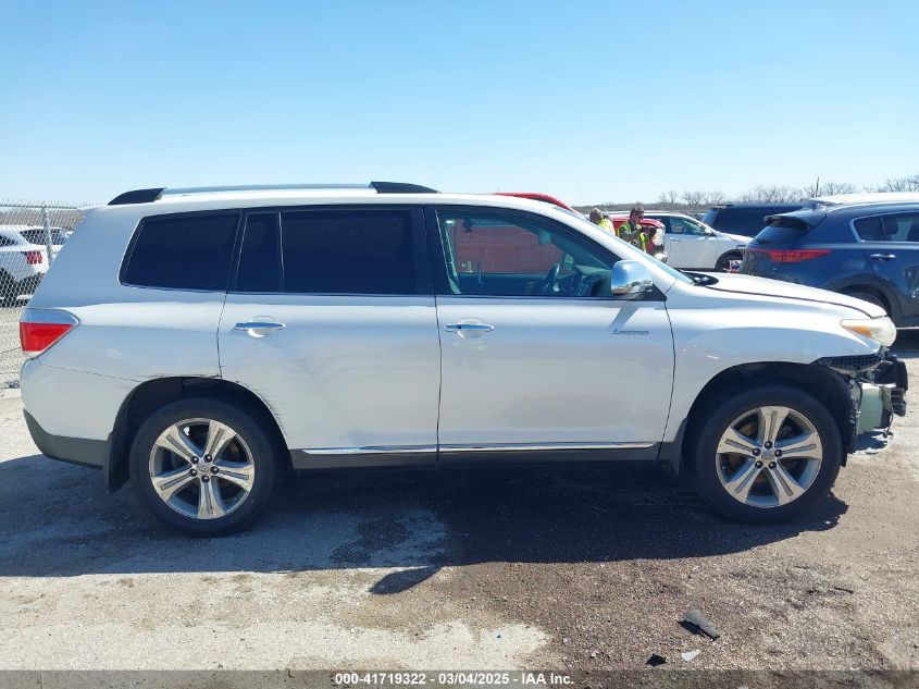 2013 Toyota Highlander Limited V6 VIN: 5TDDK3EHXDS176942 Lot: 41719322