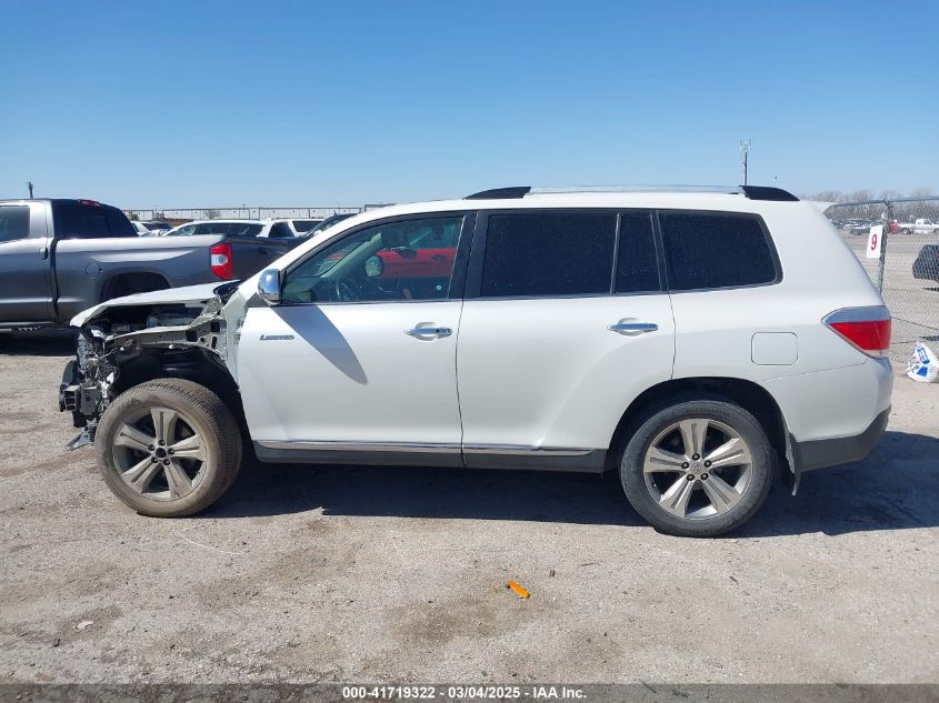 2013 Toyota Highlander Limited V6 VIN: 5TDDK3EHXDS176942 Lot: 41719322