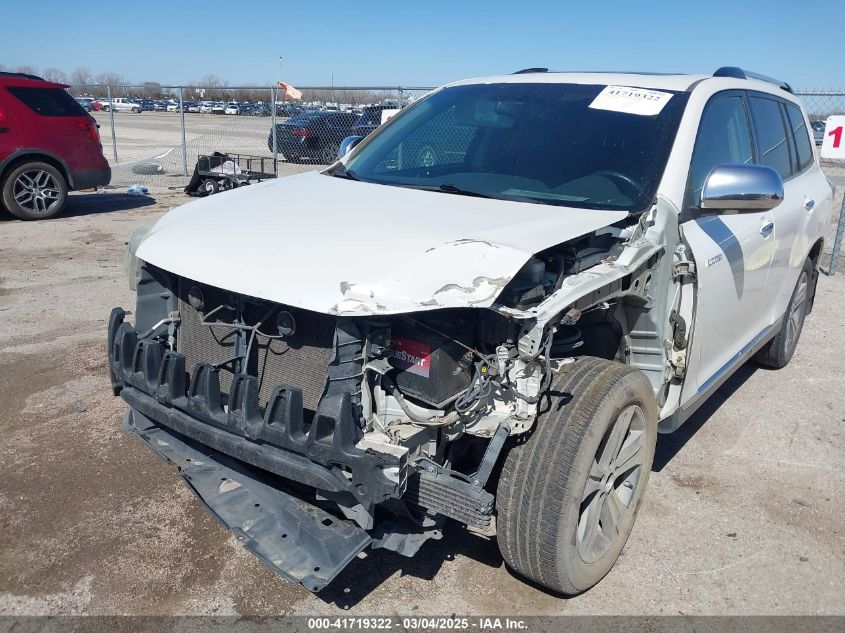 2013 Toyota Highlander Limited V6 VIN: 5TDDK3EHXDS176942 Lot: 41719322