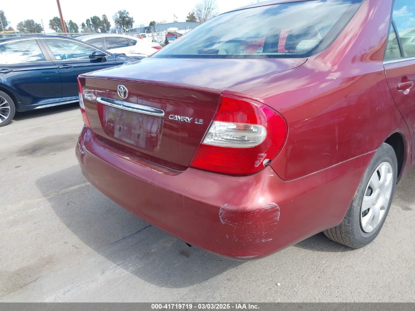 2004 Toyota Camry Le VIN: 4T1BE30K34U296915 Lot: 41719719