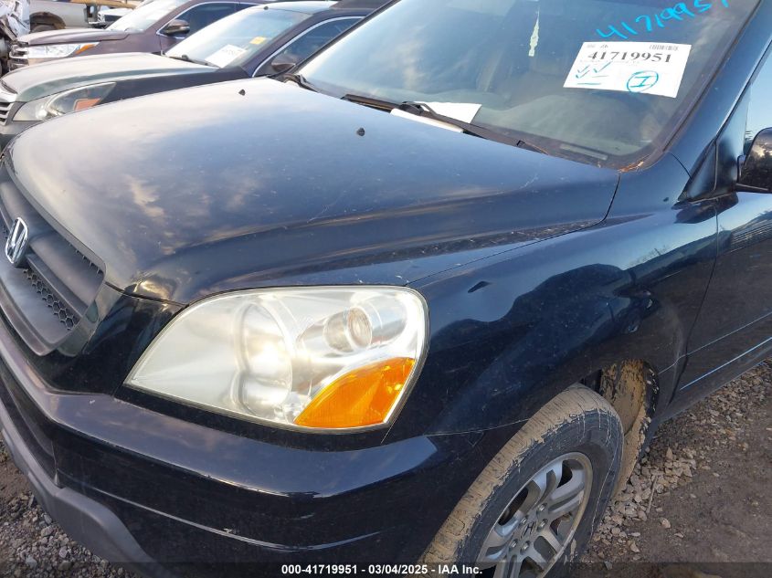 2005 Honda Pilot Ex-L VIN: 2HKYF18585H540701 Lot: 41719951