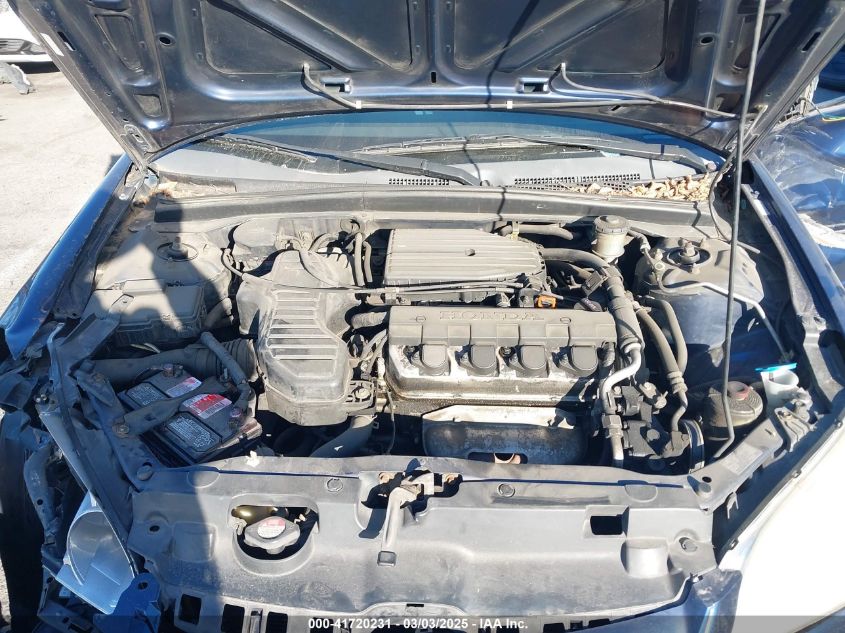 2004 Honda Civic Lx VIN: JHMES165X4S001111 Lot: 41720231