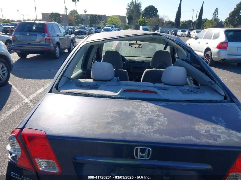 2004 Honda Civic Lx VIN: JHMES165X4S001111 Lot: 41720231