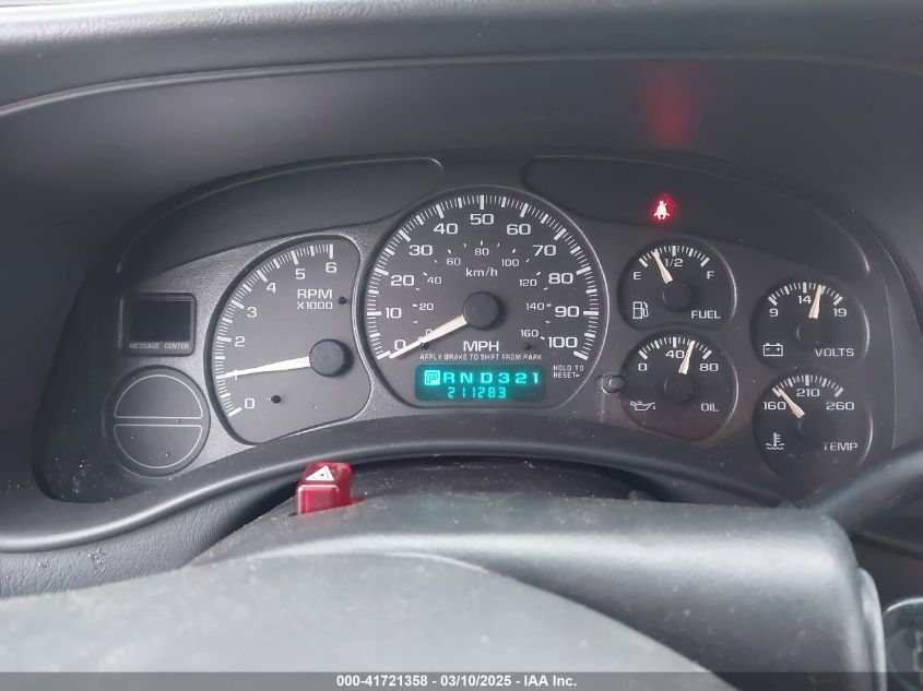 2002 Chevrolet Avalanche 1500 VIN: 3GNEK13T32G222341 Lot: 41721358