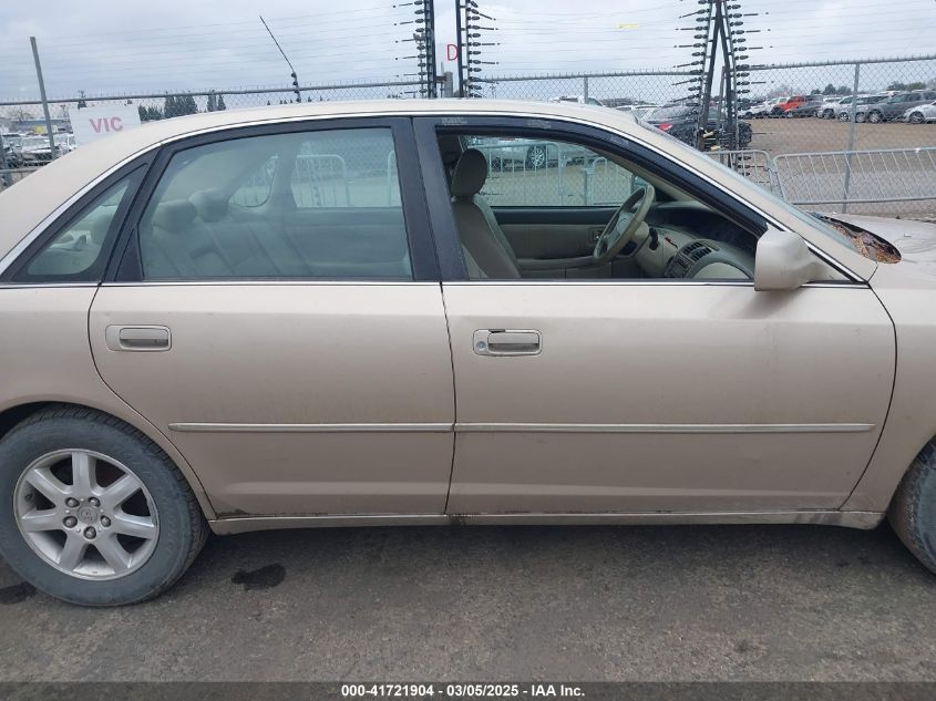 2001 Toyota Avalon VIN: 4T1BF28891U173868 Lot: 41721904