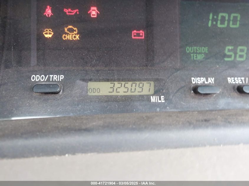 2001 Toyota Avalon VIN: 4T1BF28891U173868 Lot: 41721904