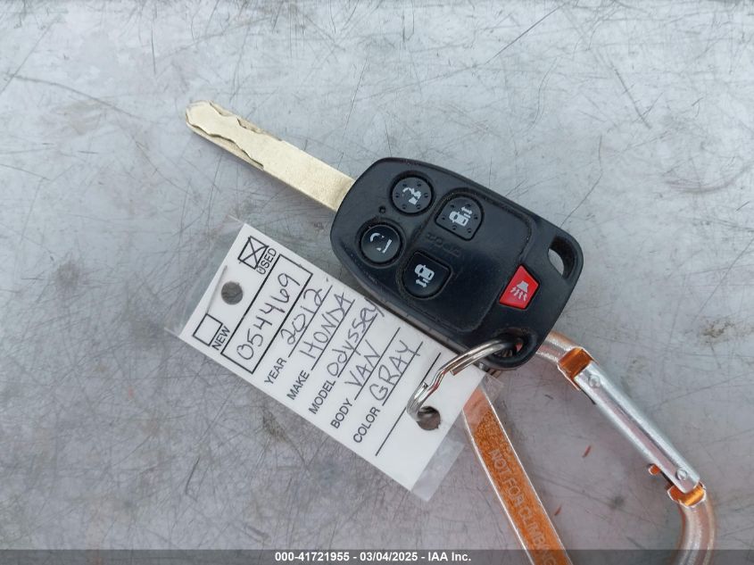 2012 Honda Odyssey Touring/Touring Elite VIN: 5FNRL5H96CB054469 Lot: 41721955