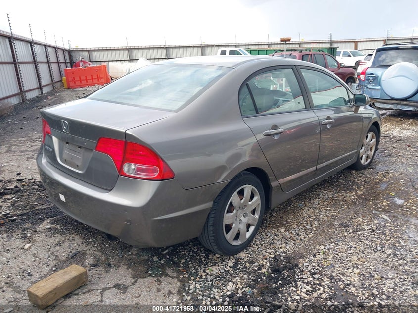 2007 HONDA CIVIC VIN: 1HGFA16507L107897