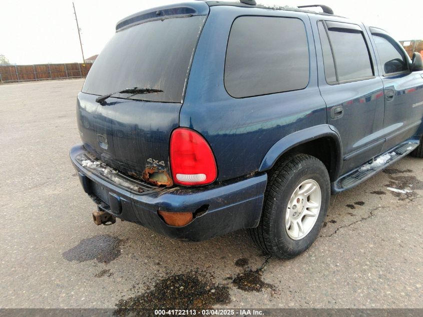 2001 Dodge Durango Slt VIN: 1B4HS28Z81F530711 Lot: 41722113