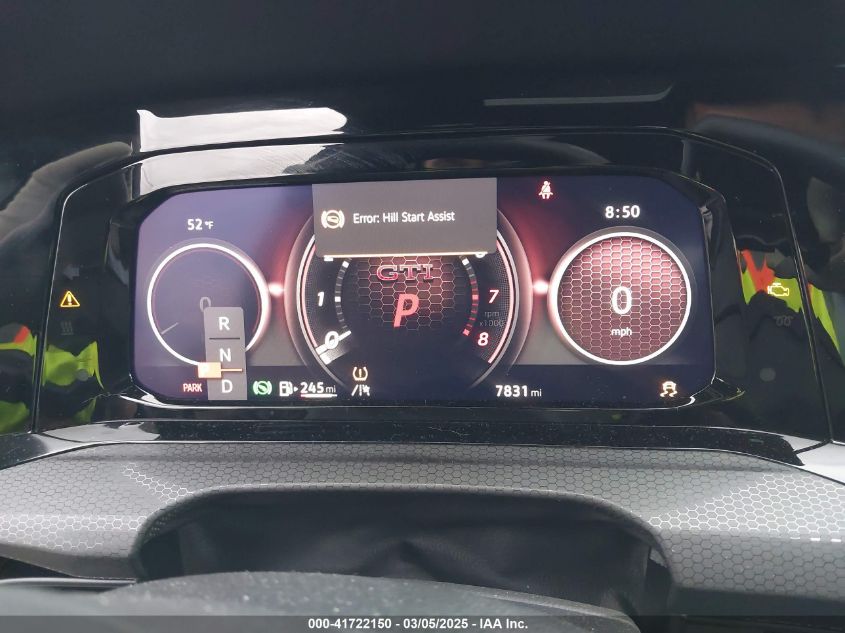 2024 Volkswagen Golf Gti 2.0T Autobahn VIN: WVWVA7CD6RW221476 Lot: 41722150