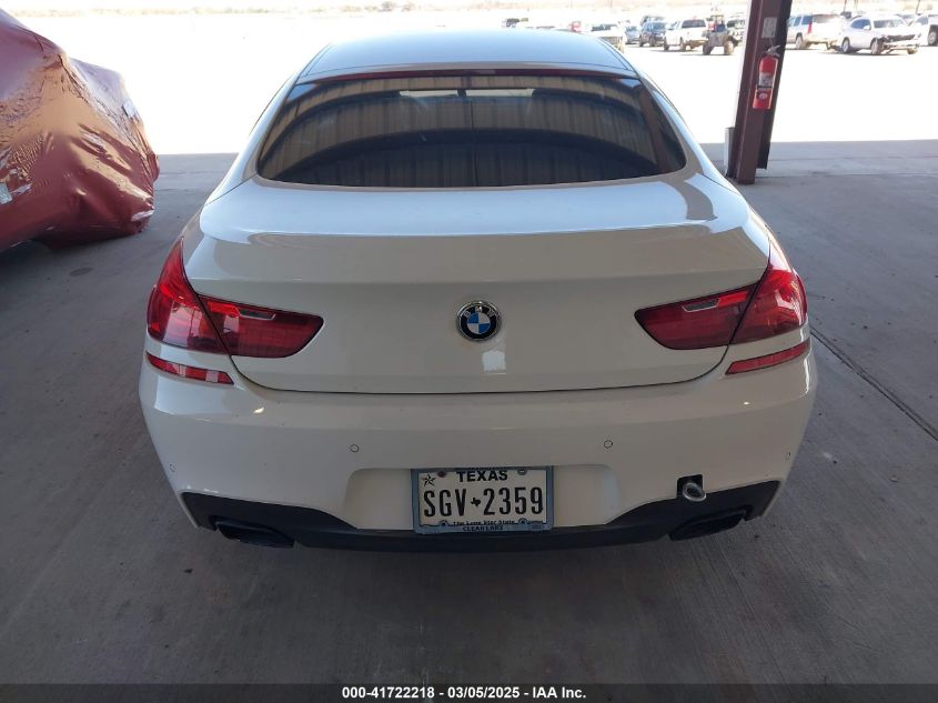 2015 BMW 650I Gran Coupe VIN: WBA6B2C58FGB99399 Lot: 41722218