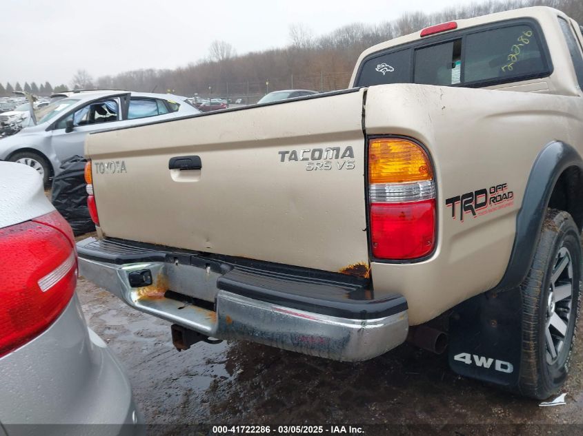 2003 Toyota Tacoma Base V6 VIN: 5TEWN72N33Z171827 Lot: 41722286