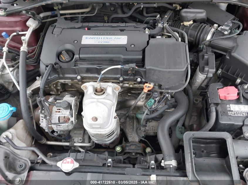 2014 Honda Accord Ex-L VIN: 1HGCR2F86EA296804 Lot: 41722610