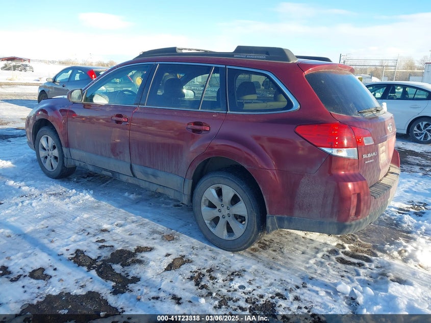 2011 SUBARU OUTBACK VIN: 4S4BRBCC5B3397489