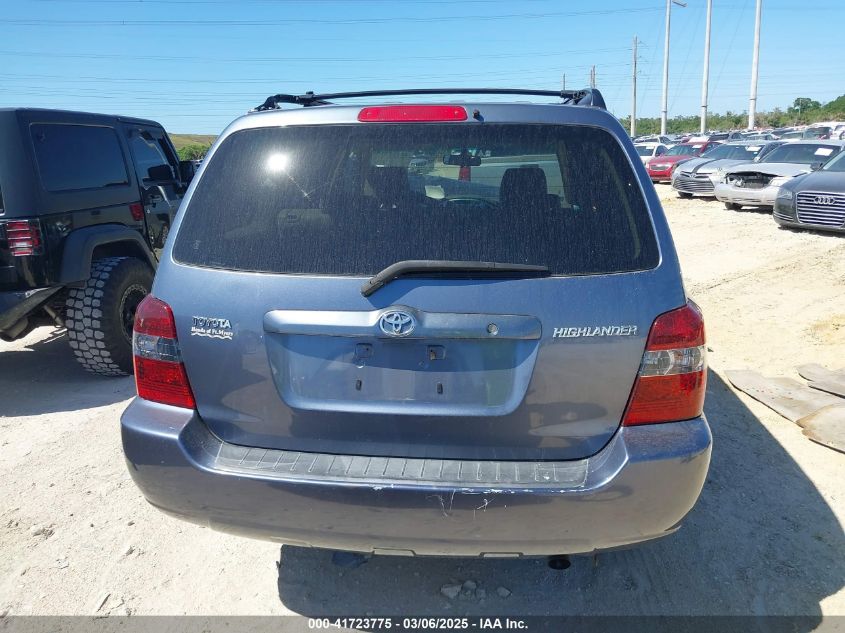 2006 Toyota Highlander VIN: JTEGD21A360143101 Lot: 41723775
