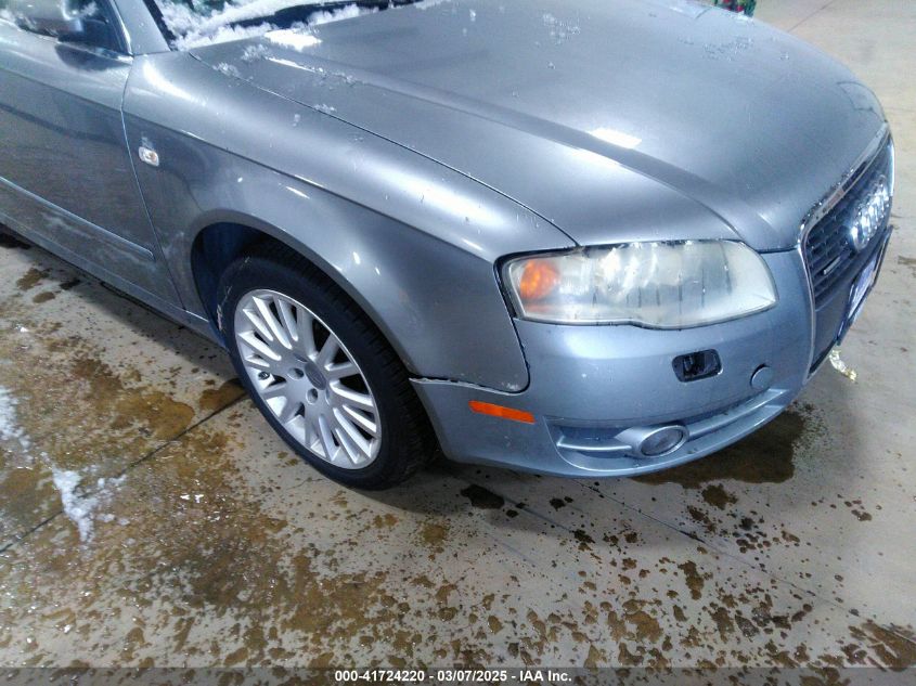 2006 Audi A4 3.2 VIN: WAUDH98E16A108044 Lot: 41724220