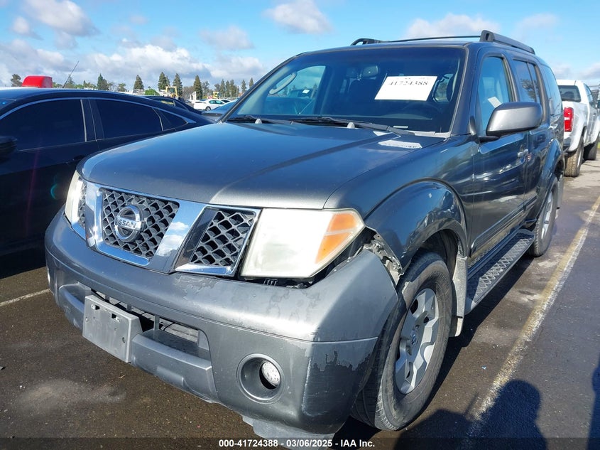 2006 NISSAN PATHFINDER VIN: 5N1AR18U36C633084