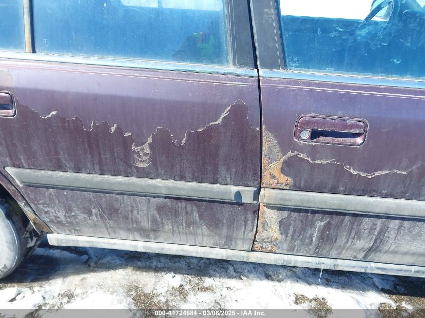 1991 Honda Accord Lx VIN: 1HGCB985XMA019894 Lot: 41724684