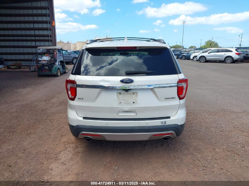 2016 Ford Explorer Xlt VIN: 1FM5K7D87GGA58287 Lot: 41724911