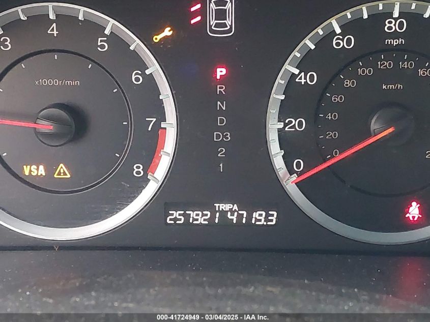 2010 Honda Accord 2.4 Ex-L VIN: 1HGCP2F87AA040364 Lot: 41724949