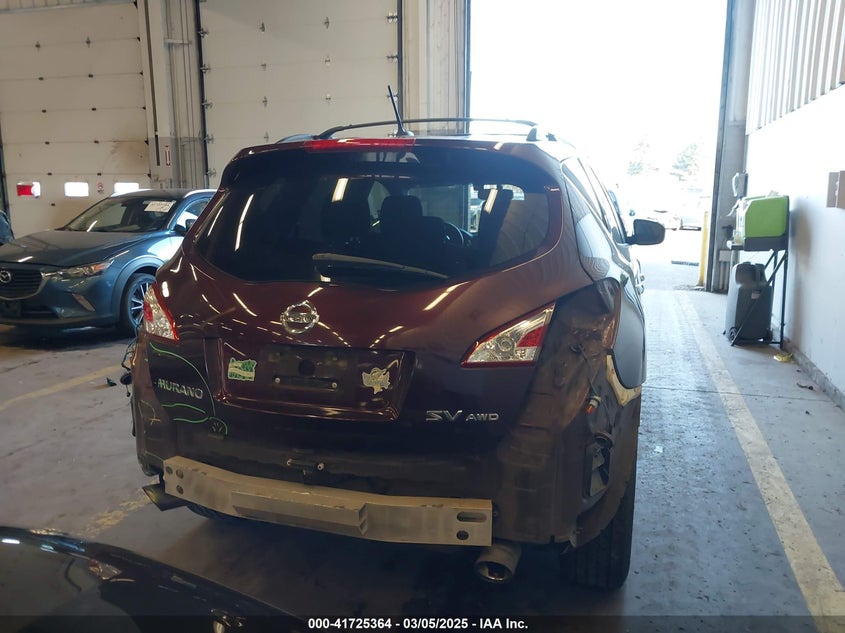 2013 Nissan Murano Sv VIN: JN8AZ1MW4DW310934 Lot: 41725364