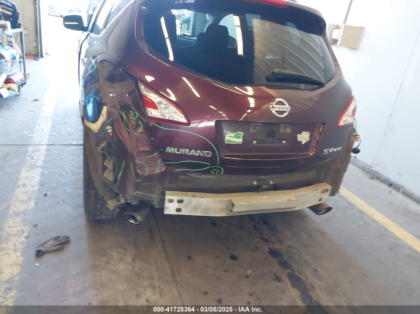 2013 Nissan Murano Sv VIN: JN8AZ1MW4DW310934 Lot: 41725364